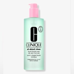 NEW Clinique Jumbo All About Clean Liquid Facial Soap Oily